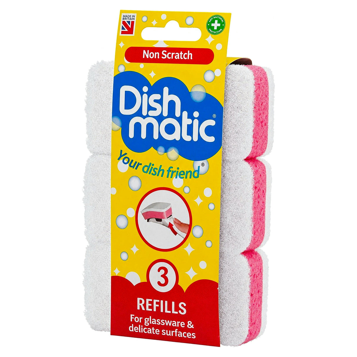 Dishmatic Non-Scratch Refills 3PK