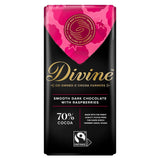 Divine Dark Chocolate With Raspberries 90G