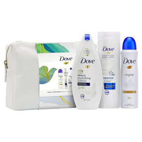 Dove Gently Nourishing Beauty Washbag 4Pc (225Ml Body Wash, 250Ml Body Lotion, 150Ml Anti-Perspirant And Bag)