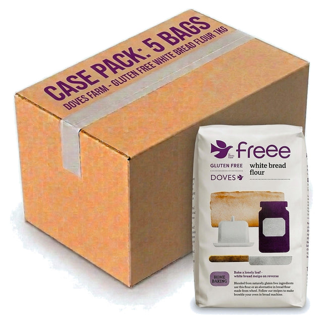 Doves Farm Gluten Free White Bread Flour 1KG (Case of 5)