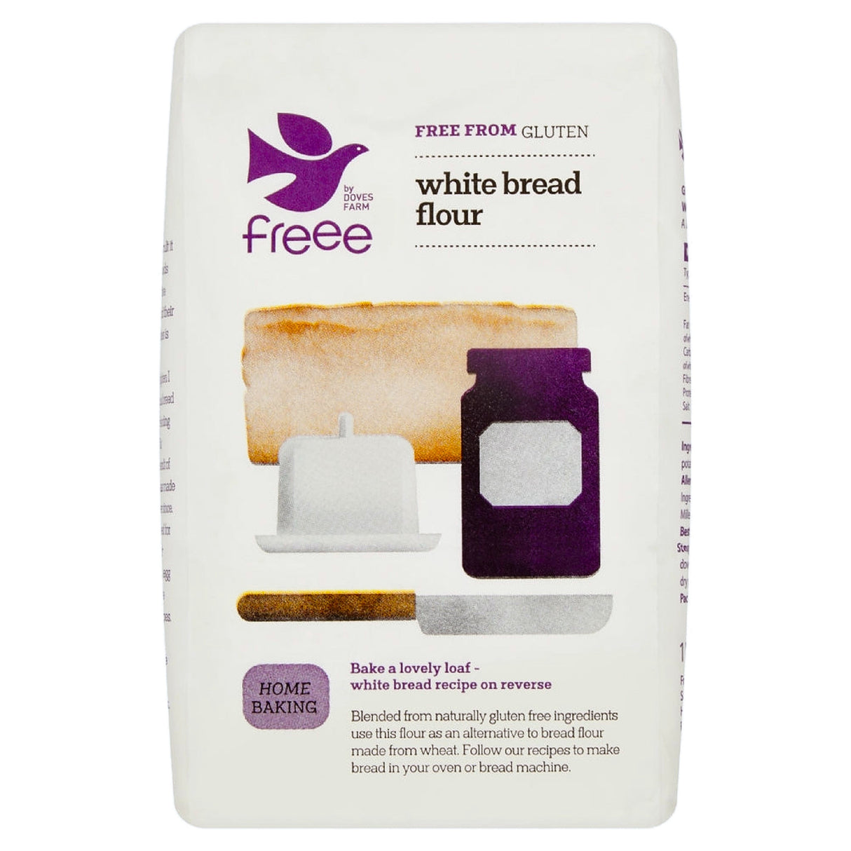Doves Farm Gluten Free White Bread Flour 1KG