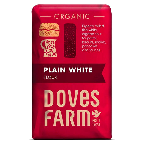Doves Farm Organic Plain White Flour 1KG