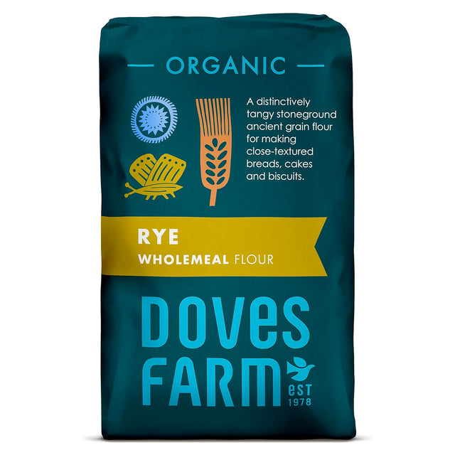 Doves Farm Organic Wholemeal Rye Flour 1KG