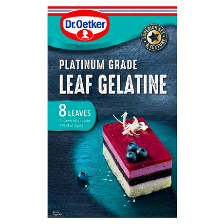 Dr Oetker Gelatine Leaf - Platinum 13G