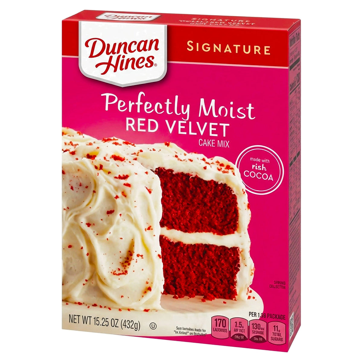 Duncan Hines Signature Perfectly Moist Red Velvet Cake Mix 15.25oz