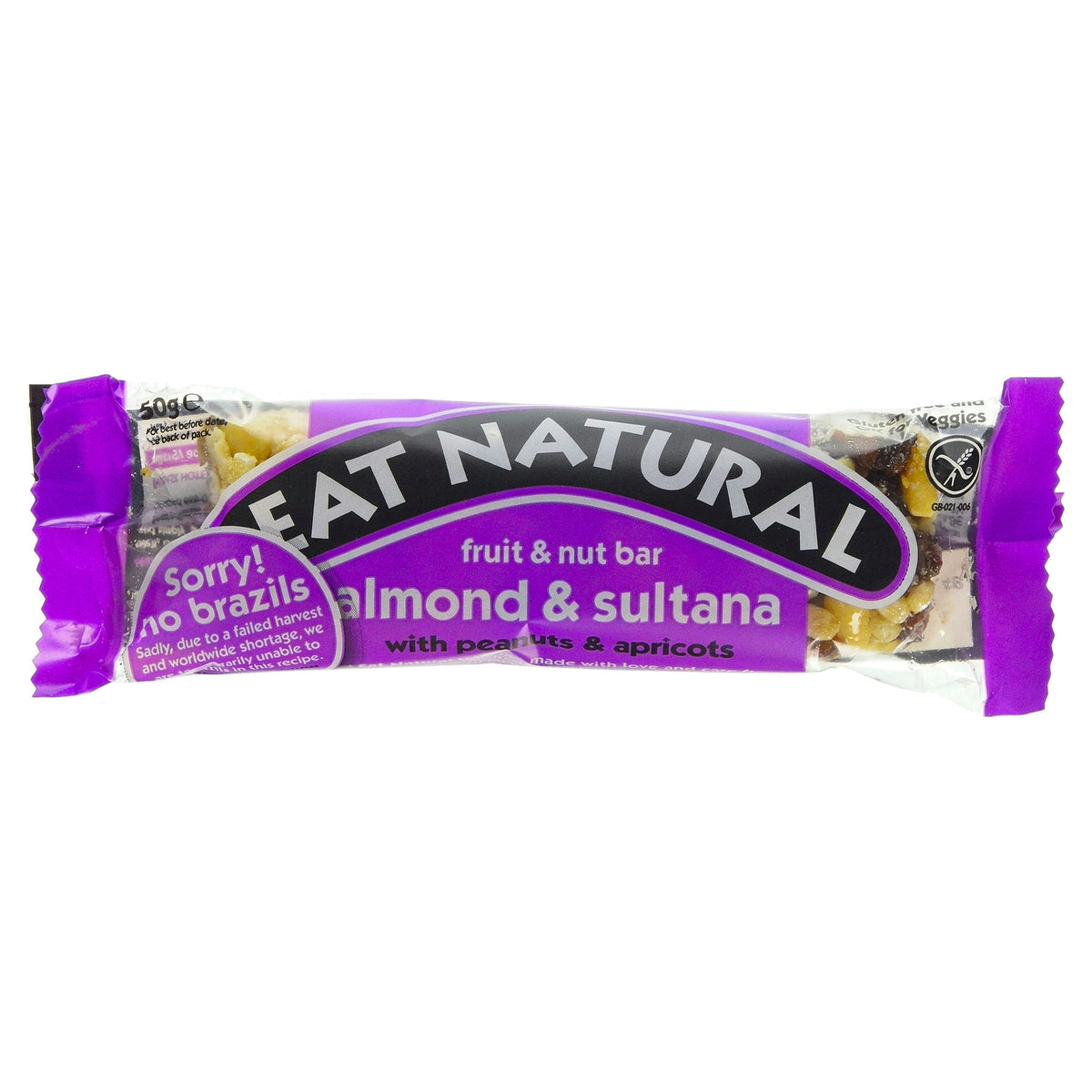 Eat Natural - Gluten Free Almond Sultana Peanuts Apricots 50G