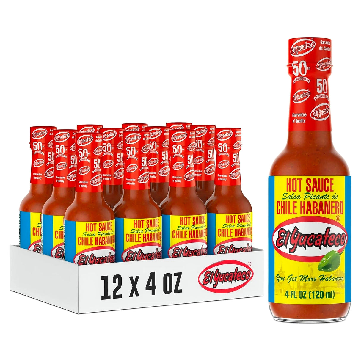 El Yucateco Habanero Red 120ml (Case of 12)