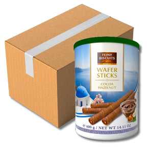 Feiny Biscuits Wafer Rolls With Cocoa Hazelnut Cream 400G (Case of 12)