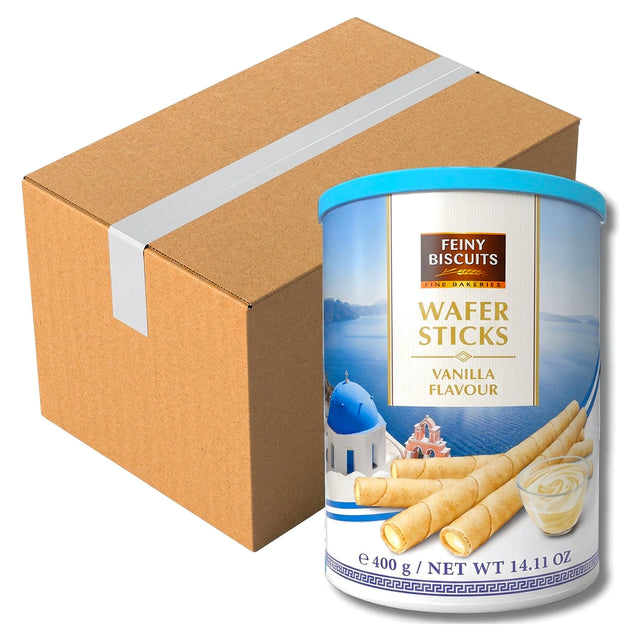 Feiny Biscuits Wafer Rolls With Vanilla Flavoured Cream 400G (Case of 12)