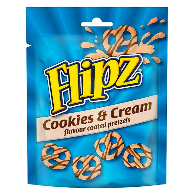Flipz Cookies & Cream Flavour Coated Pretzels 90G