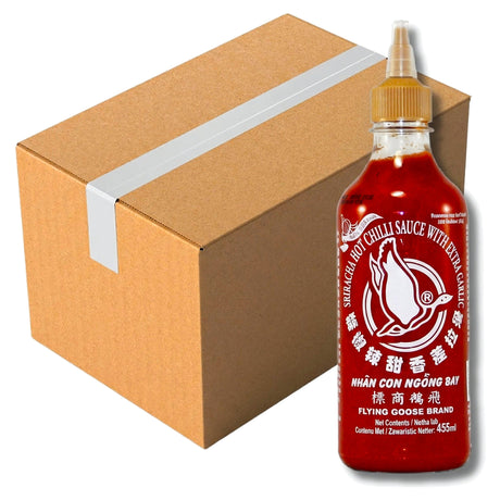 Flying Goose Chilli Sauce Extra Garlic 455ML (Case of 6)