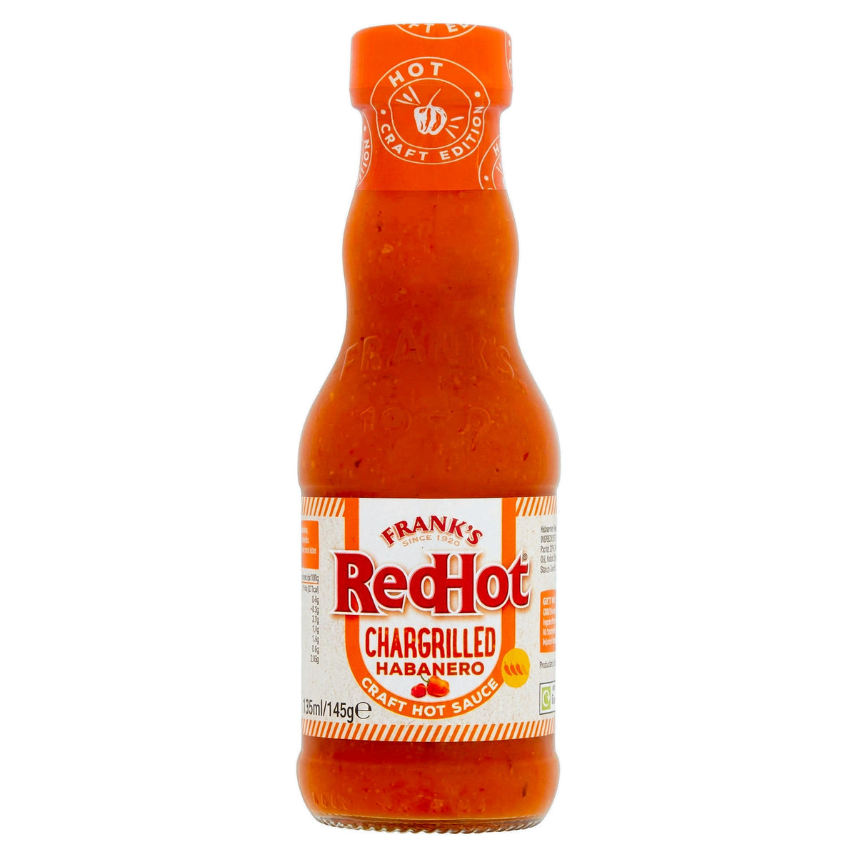 Franks Redhot Chargrilled Habanero Craft Hot Sauce 145G