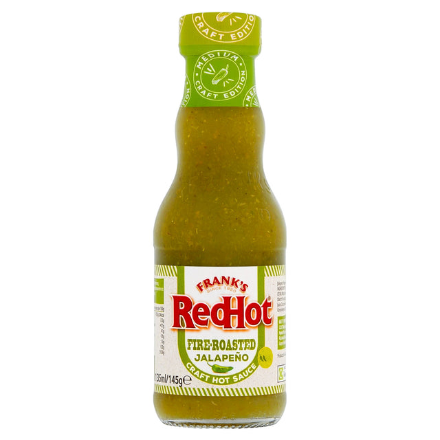 Franks Redhot Fire-Roasted Jalapeno Craft Hot Sauce 145G