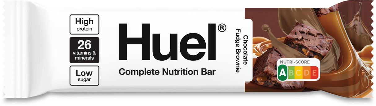 Huel Chocolate Fudge Brownie Complete Nutrition Bar (Case of 12)