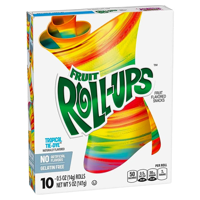 Fruit Roll-Ups Tropical Tie-Dye 10 Pack