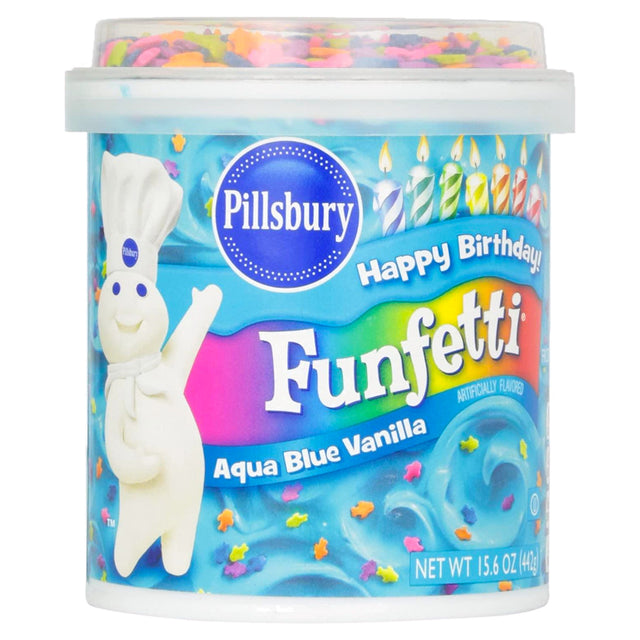 Funfetti Aqua Blue Frosting 15.6Oz