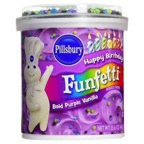 Funfetti Bold Purple Vanilla Frosting 15.6Oz