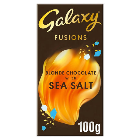 Galaxy Fusions Blonde Sea Salt Chocolate Bar 100G