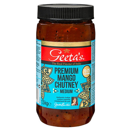 Geeta's Premium Mango Chutney Medium 1.5KG