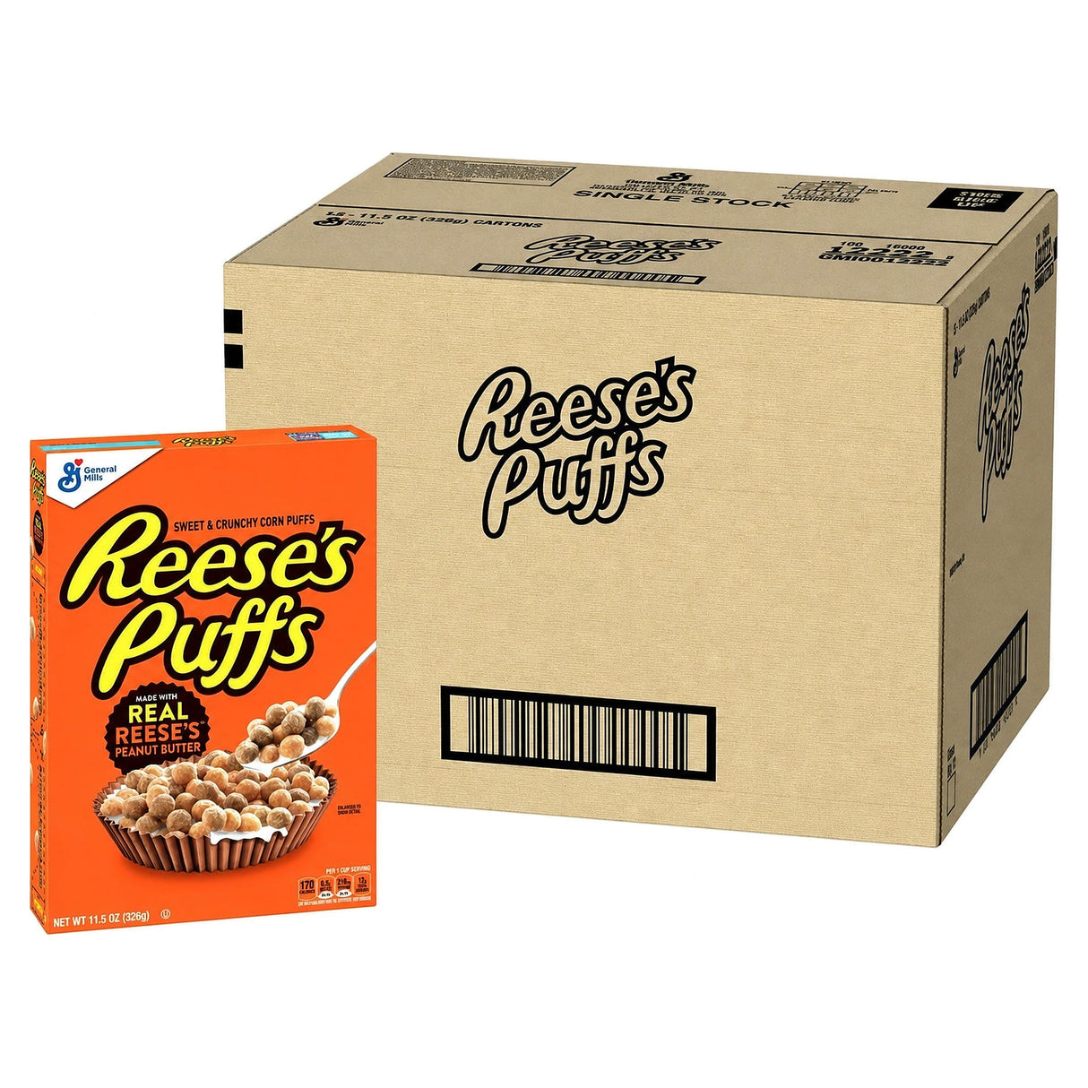 General Mills Reese's Peanut Butter Puff 11.5Oz (Case of 12)
