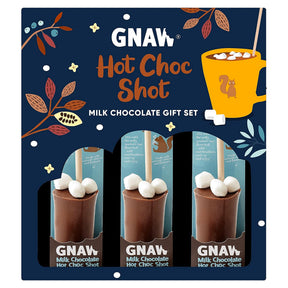 Gnaw Hot Choc Shot Milk Chocolate Gift Set 150G