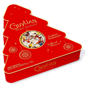 Guylian Temptations Red Christmas Tree Box Of Mixed Flavour Sea Horses 96G