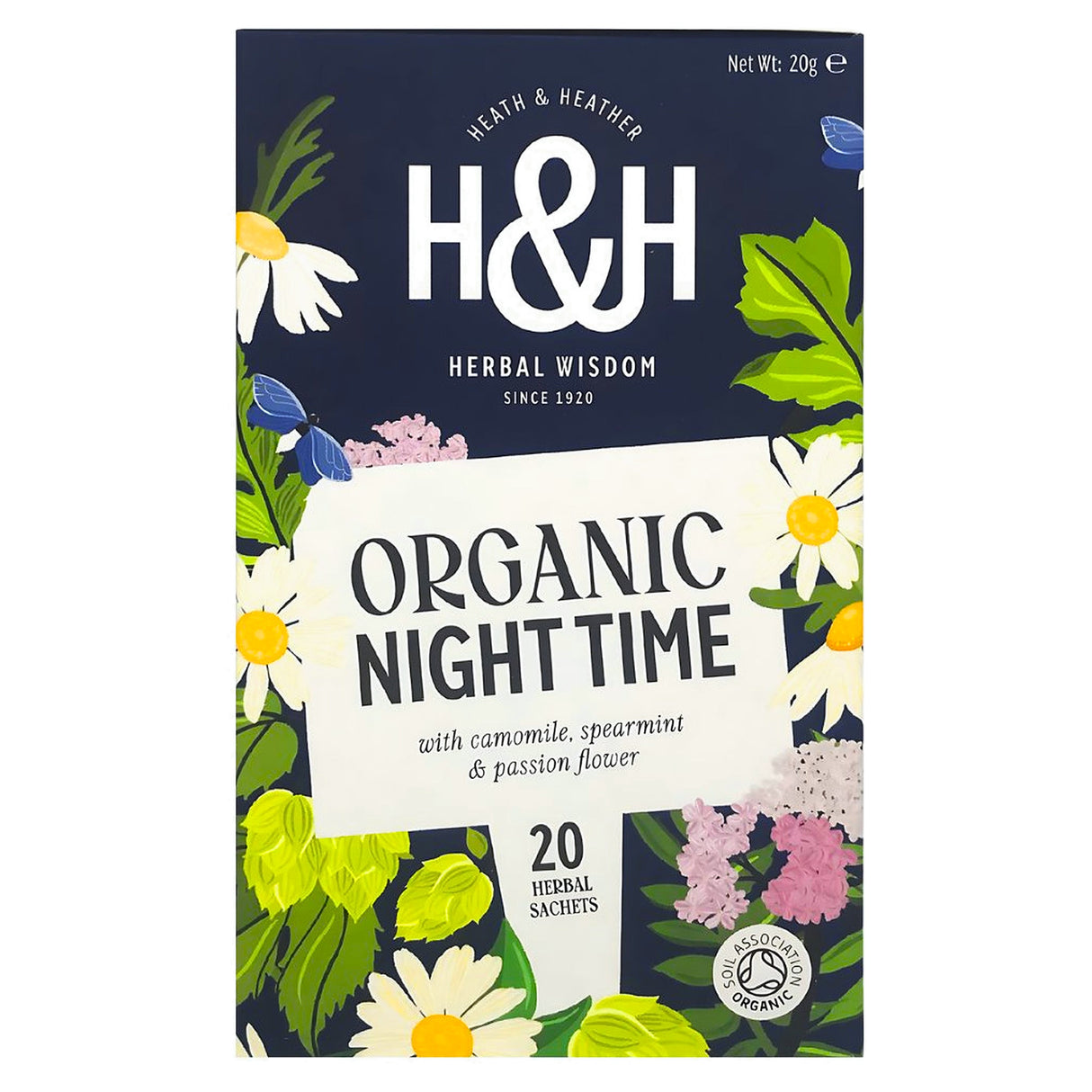 H&H Organic Night Time Tea - 20 Tea Bags