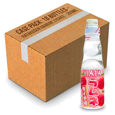 Hatakosen Ramune Lychee 200ML (Case of 18)