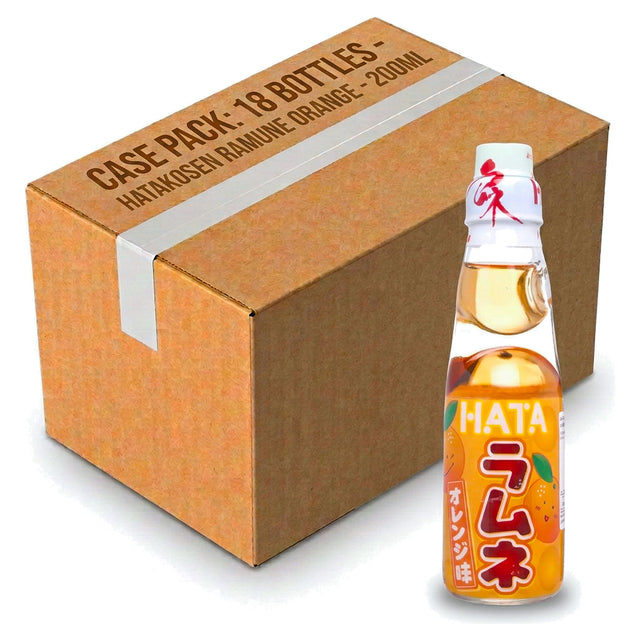 Hatakosen Ramune Orange 200ML (Case of 18)
