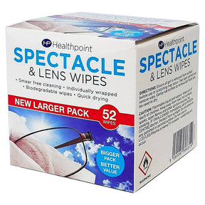 Healthpoint Spectacle & Lens Wipes 52S