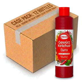 Hela GewüRz Ketchup Curry Leicht Scharf 800ml (Case of 12)