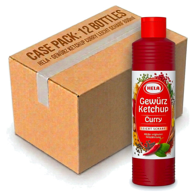 Hela GewüRz Ketchup Curry Leicht Scharf 800ml (Case of 12)