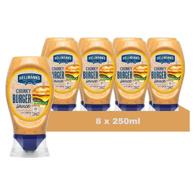 Hellmann's Chunky Burger Sauce 250ML (Case of 8)