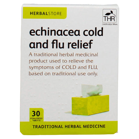 Herbal Store Echinacea Cold and Flu Relief 500MG Tablet 30'S