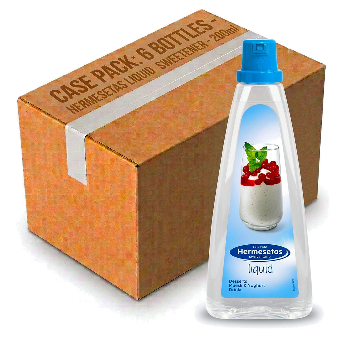 Hermesetas Liquid Sweetener 200ML (Case of 6)