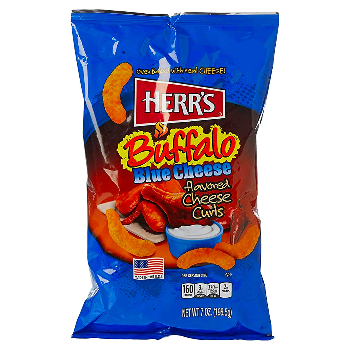 Herr'S Buffalo Blue Cheese Curls 7Oz (198G)