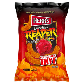 Herr'S Carolina Reaper Flavoured Cheese Curls 6.5Oz (170G)