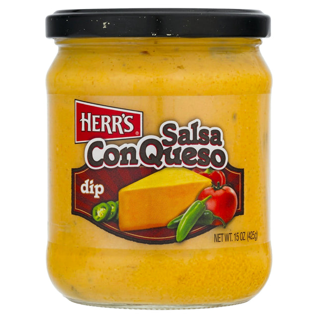 Herrs Salsa Con Queso Dip 15oz
