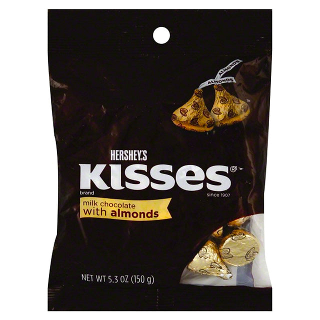 Hershey's Milk Chocolate Kisses with Almonds 150G