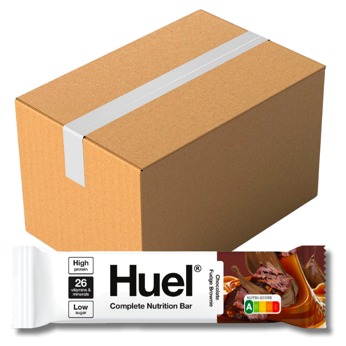 Huel Chocolate Fudge Brownie Complete Nutrition Bar (Case of 12)