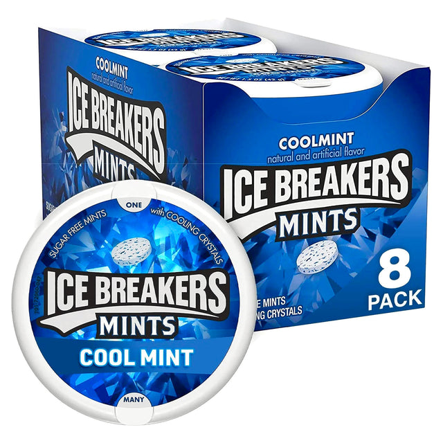 Icebreakers Mints Cool Mint Dispenser 42G (Case of 8)