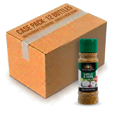 Ina Paarman's Seasonings - Garlic & Herb 200ml (Case of 12)