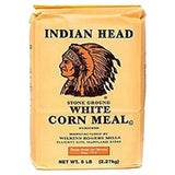Indian Head White Corn Meal 2.2KG (5lbs)