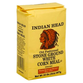 Indian Head White Corn Meal 907G