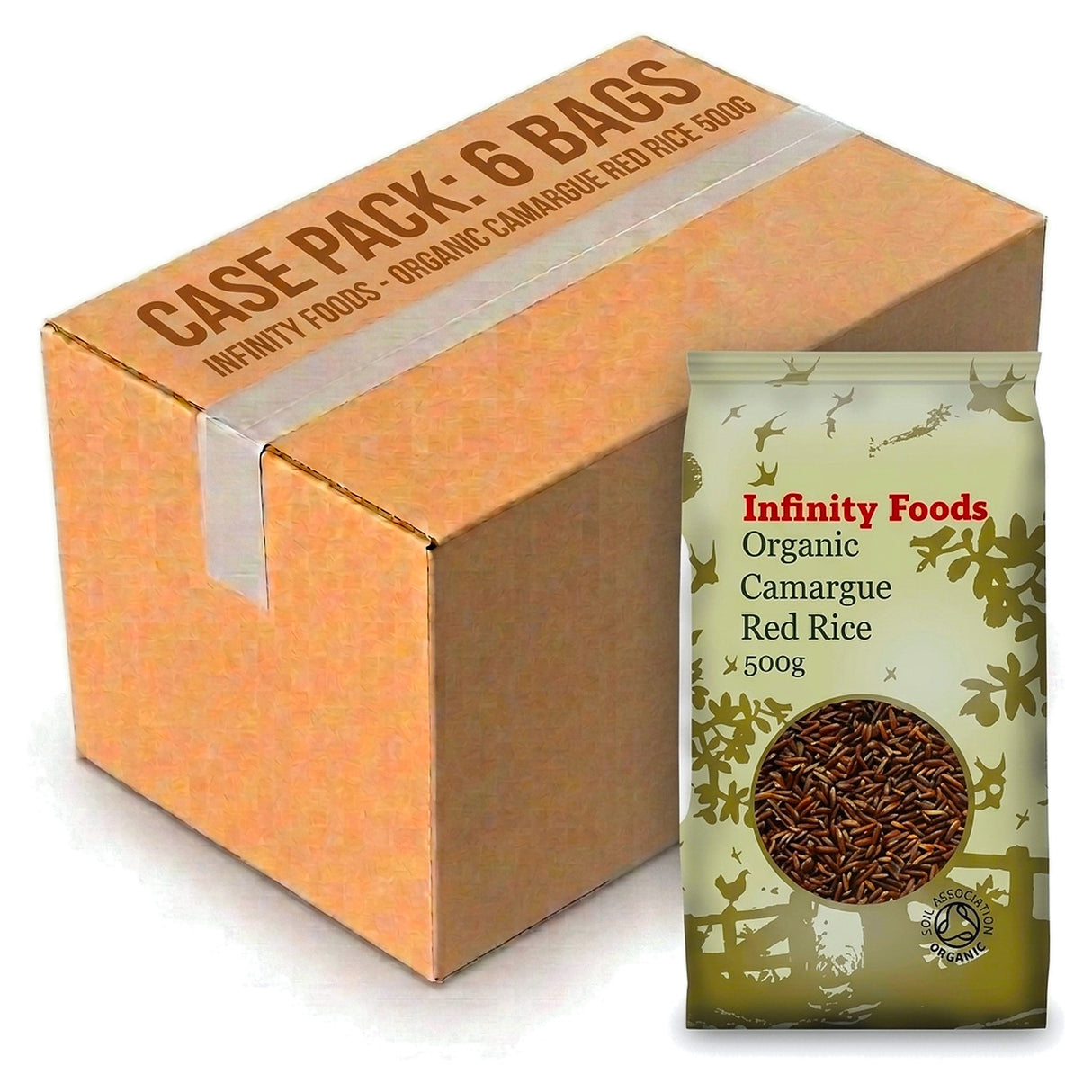 Infinity Foods Organic Camargue Red Rice 500G (Case of 6)