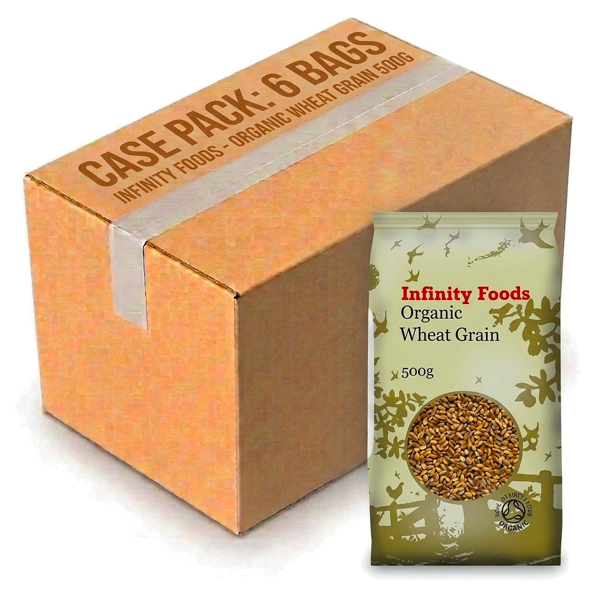 Infinity Foods Organic Wheat Grain 500G (Case of 6)