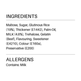 Verified ingredient panel