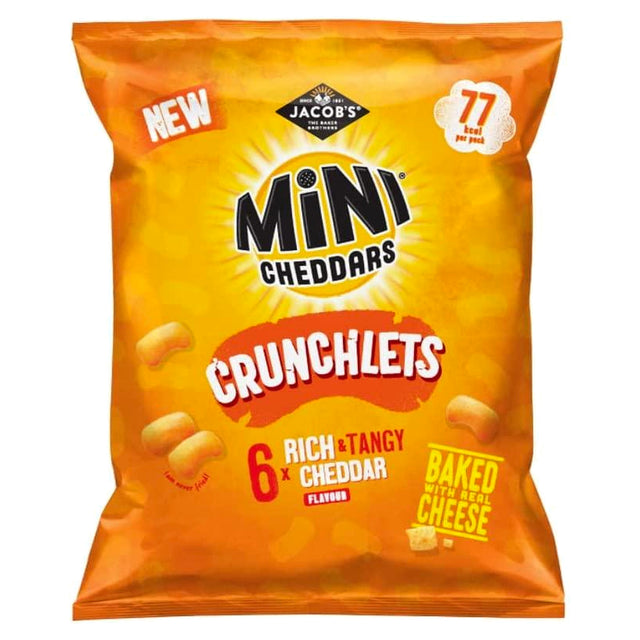 Jacobs Mini Cheddar Crunchlets Tangy Cheddar 6X17G