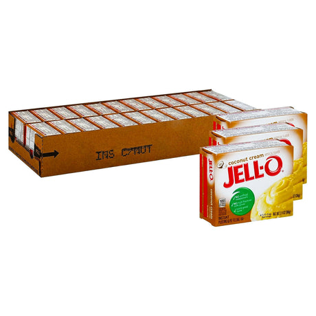 Jell-O Coconut Cream Pudding Instant Mix 3.4oz (Case of 24)