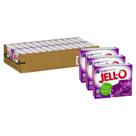 Jell-O Grape Gelatin 3Oz (85G) (Case of 24)